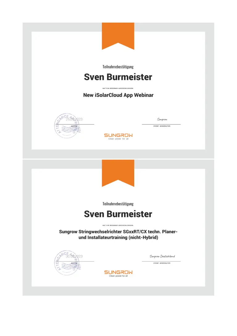 Sungrow App Webinar & Wechselrichter
