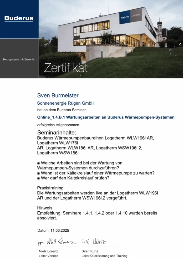 Wartung von Wärmepumpen